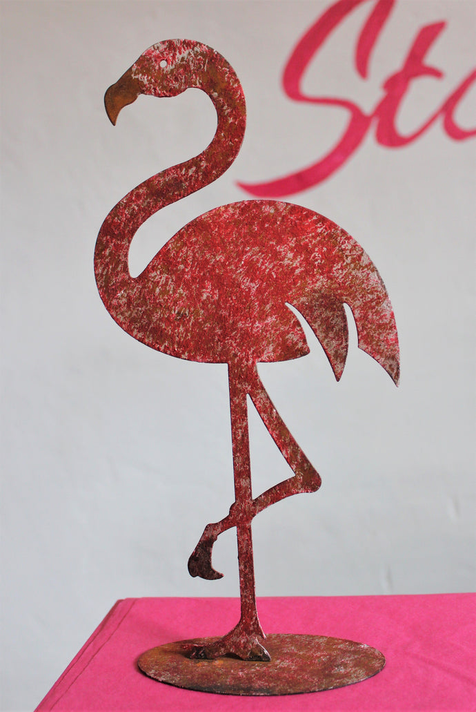 Flamingo i plåt